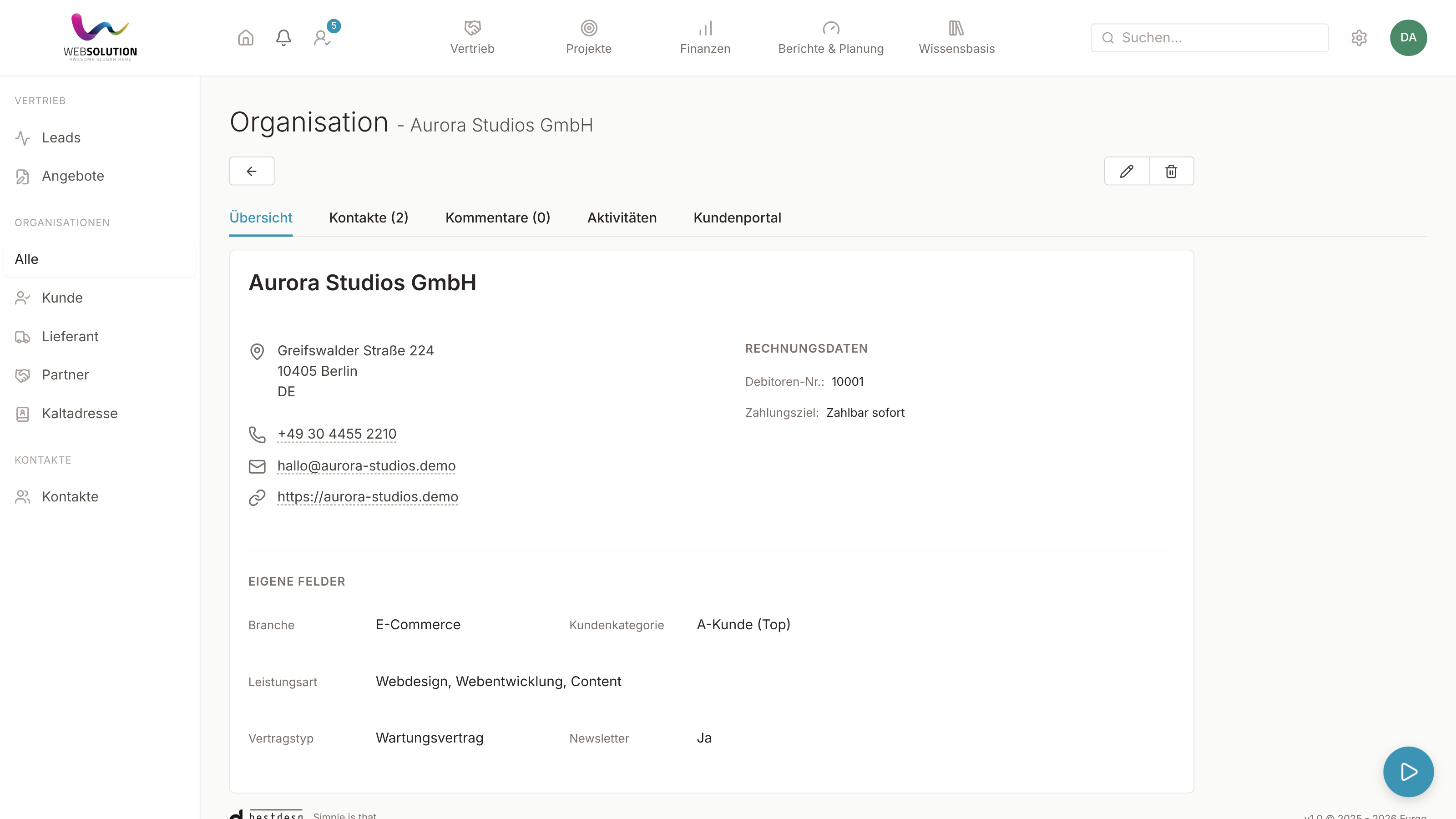 Organisationsdetail