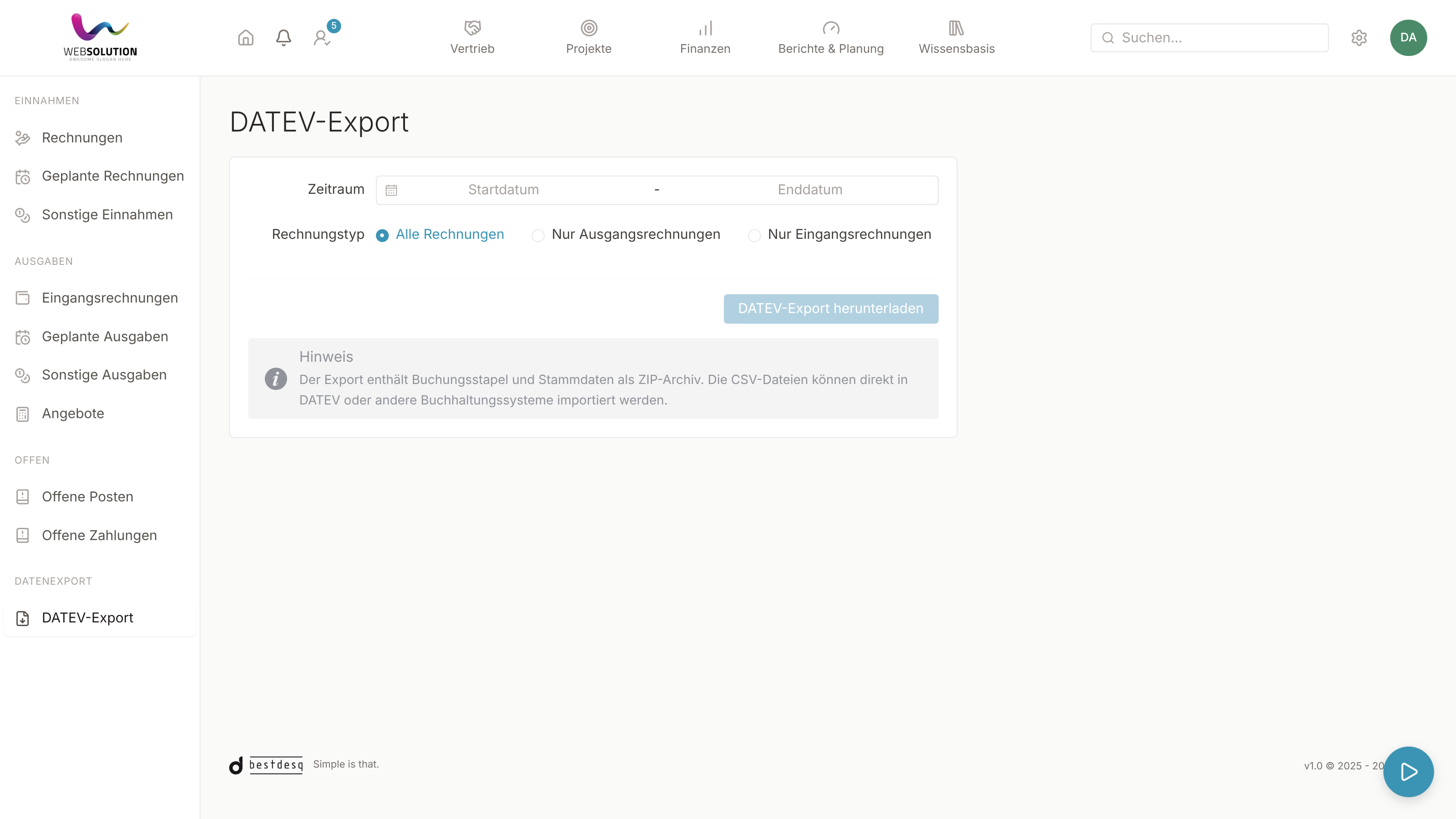 DATEV-Export