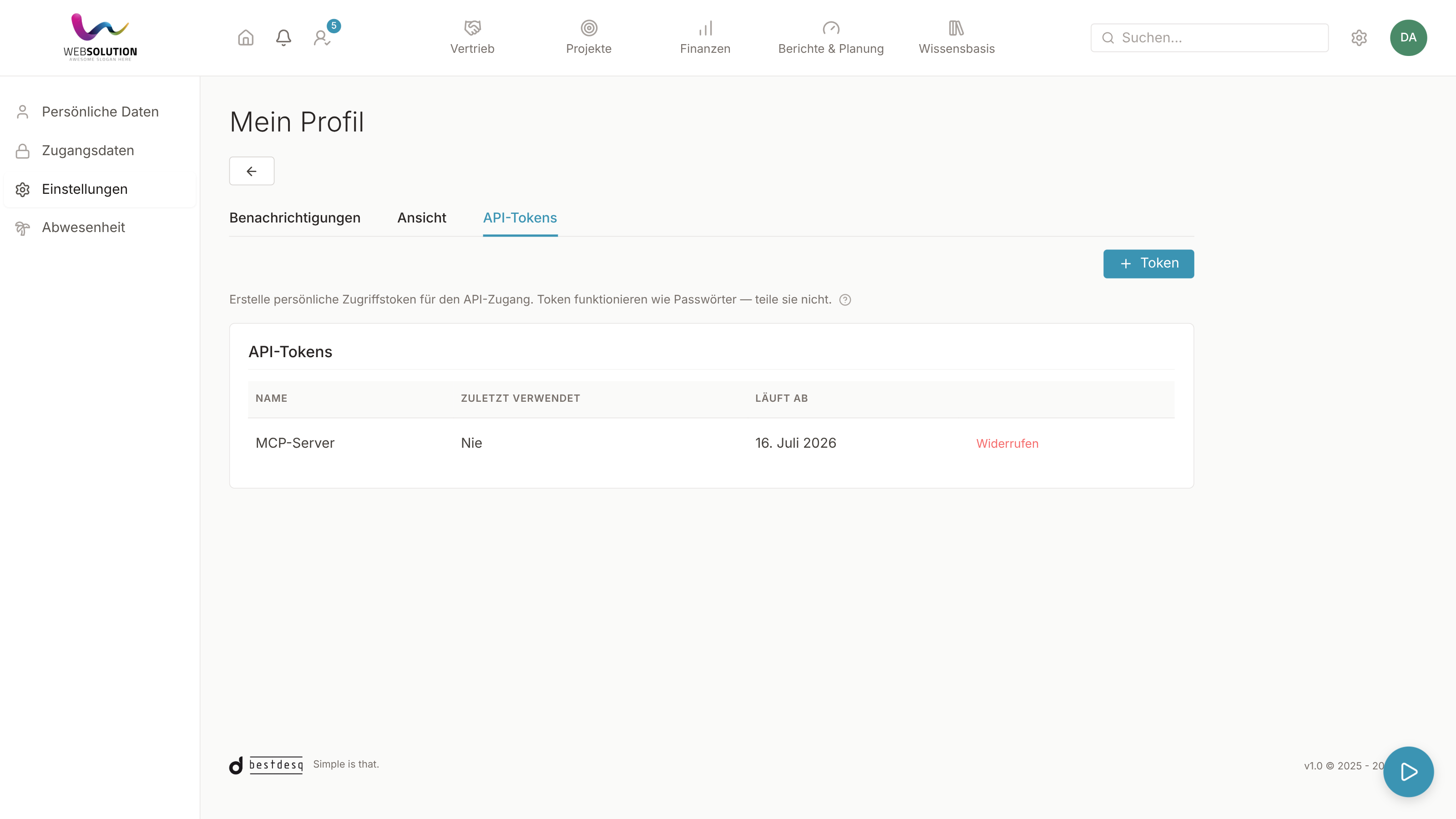 API-Tokens
